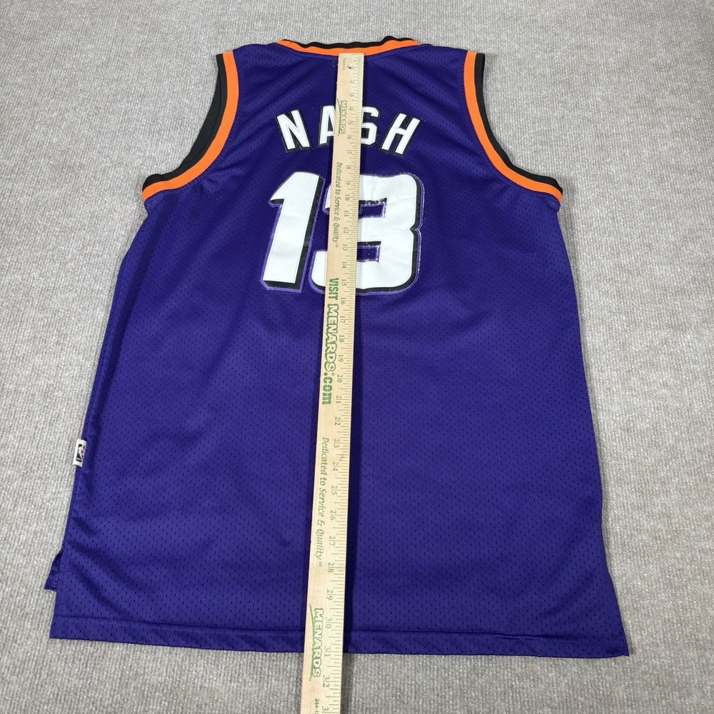 Vintage Steve Nash Phoenix Suns Jersey‎ Mens M Purple Hardwood Classics Adidas - Picture 10 of 10